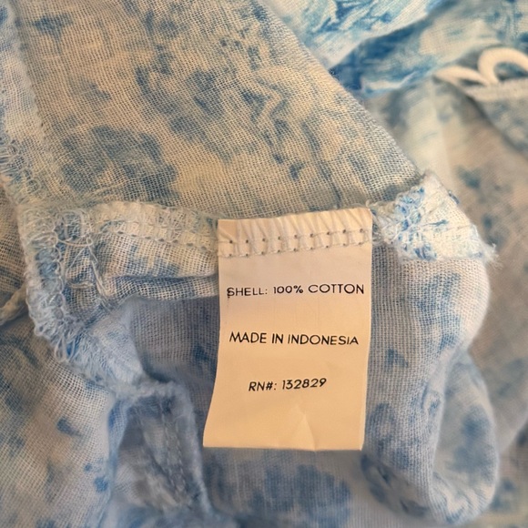 Tularosa Olynne Mini Dress in Blue Ivory Toile Print - Picture 7 of 8